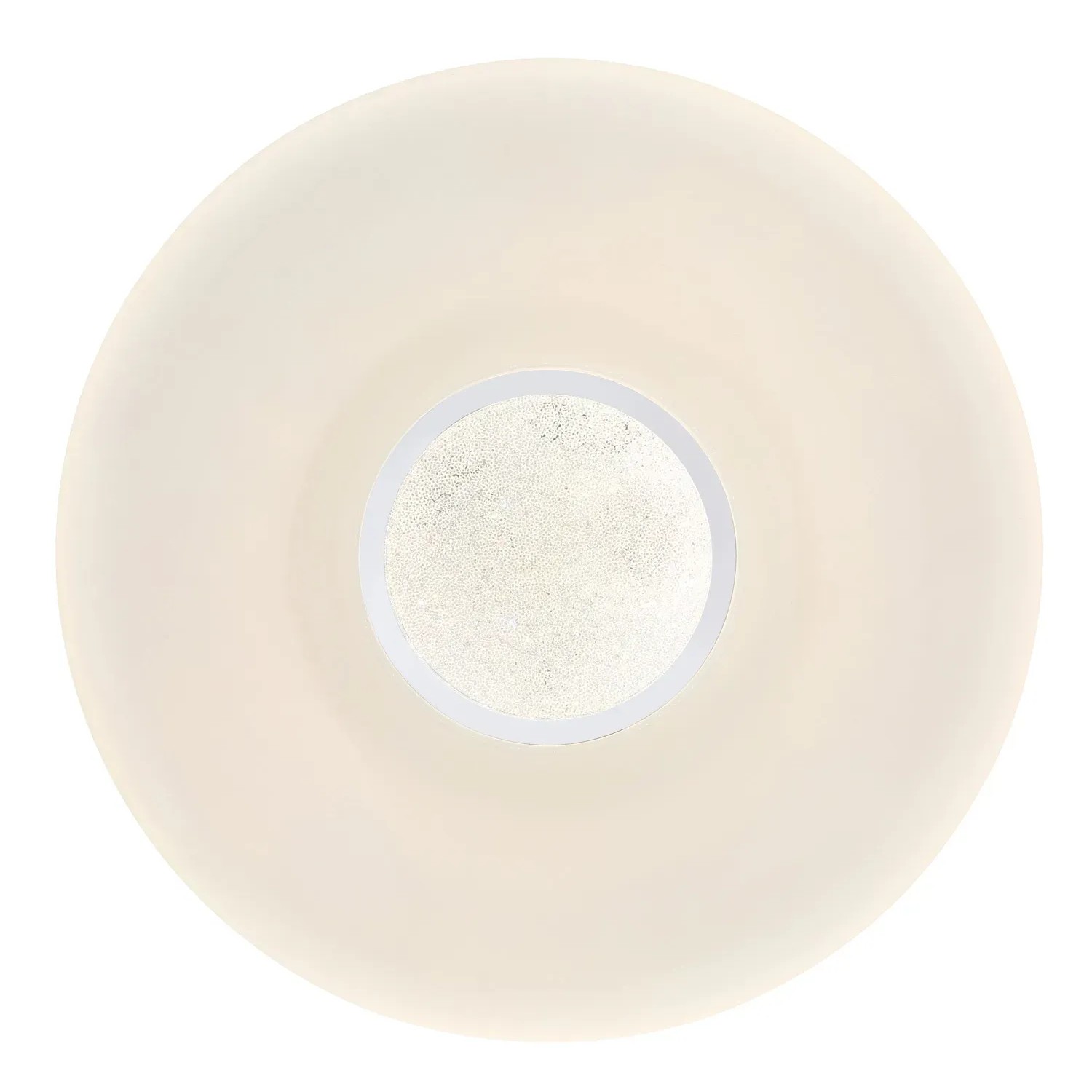 Weiße Globo LED-Deckenleuchte Sully, Ø 41cm, mit Farbwechsel und Fernbedienung.