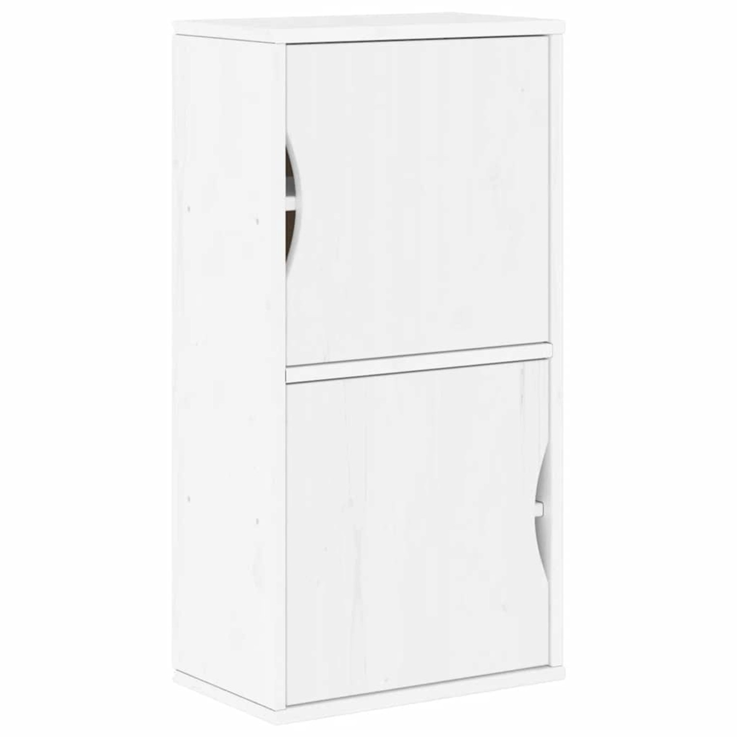 vidaXL Beistellschrank ODDA Weiß 40x24x79 cm Massivholz Kiefer 4103592 günstig online kaufen