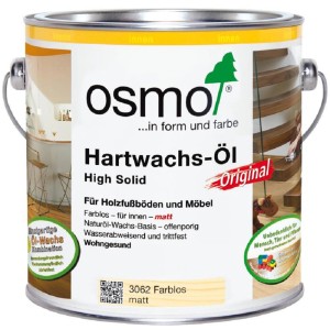 Dose Osmo Hartwachs Öl Original Farblos 2,5l für Holzfußböden und Möbel.