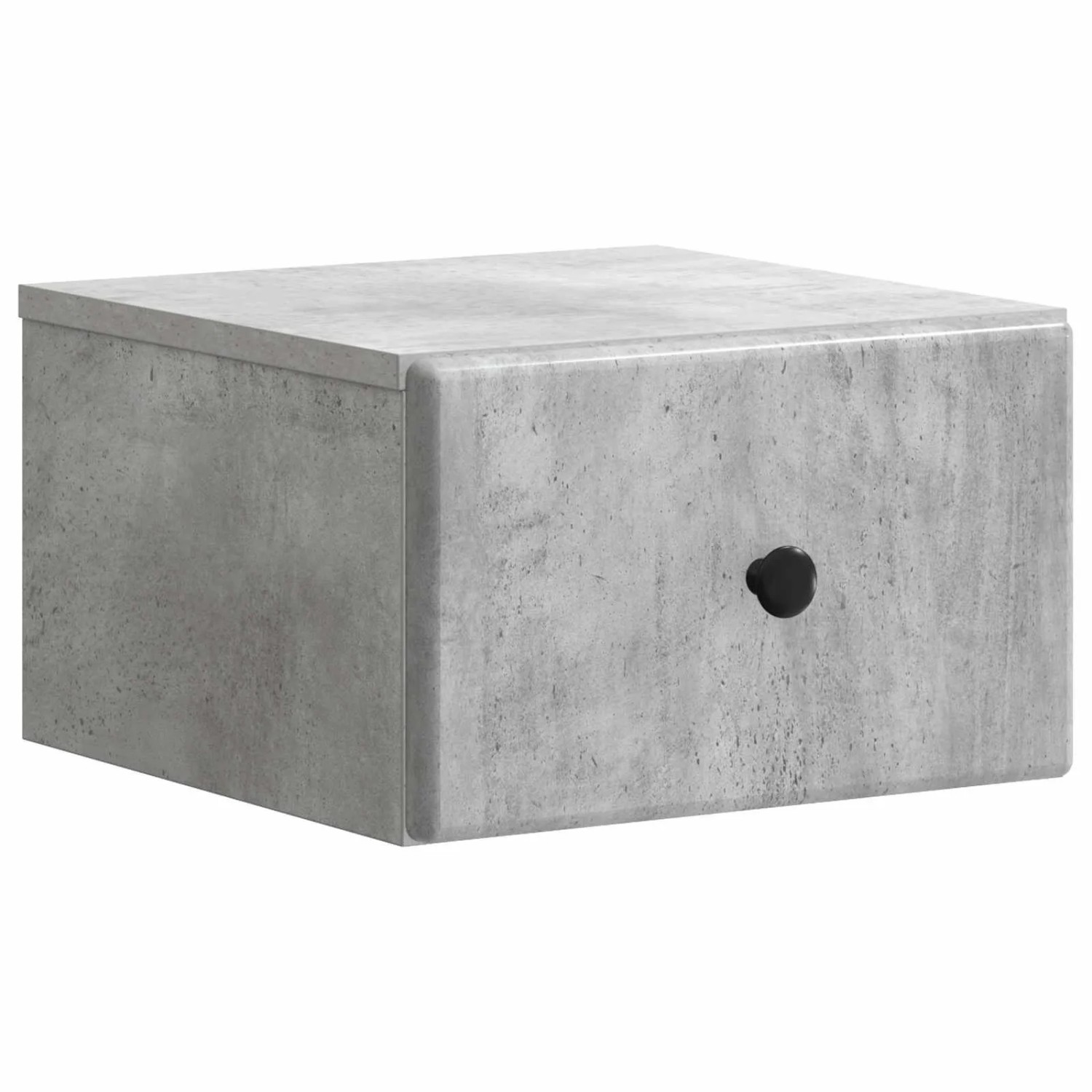vidaXL Wandmontierter Nachttisch Betongrau 34,5 x 33 x 20 cm 899111
