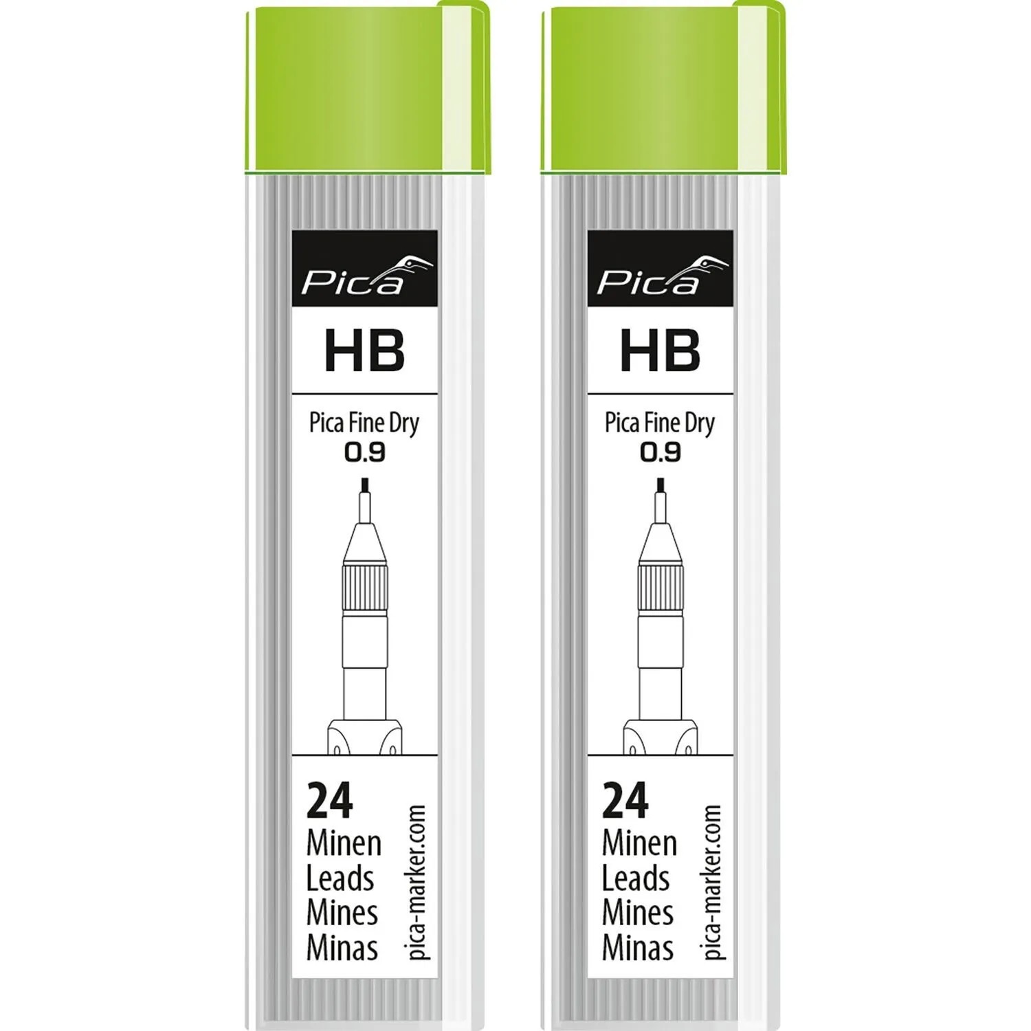 Pica Fine Dry Ersatzminen Graphit 0.9mm Hb Tieflochmarker Graphitminen Inhalt 48 Stück 7030