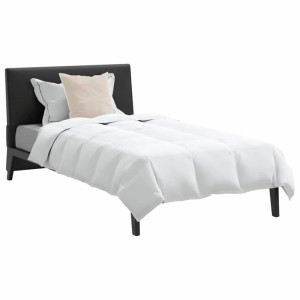 Weißes vidaXL Winterbett mit Daunendecke und Kissen, 2-teilig. Bettwäsche-Set für Schlafzimmer und Gästezimmer.