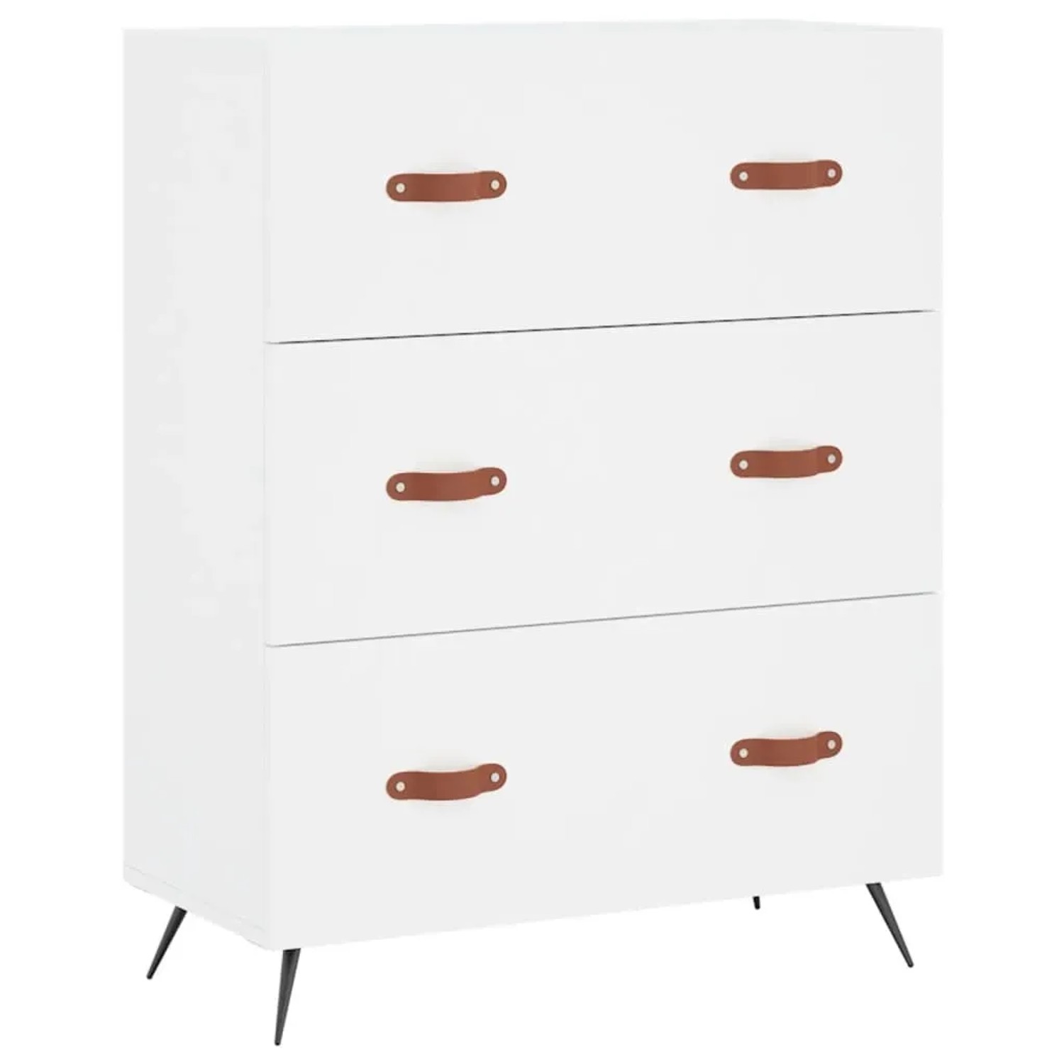 vidaXL Kommode Weiß 69,5x34x90 cm Holzwerkstoff