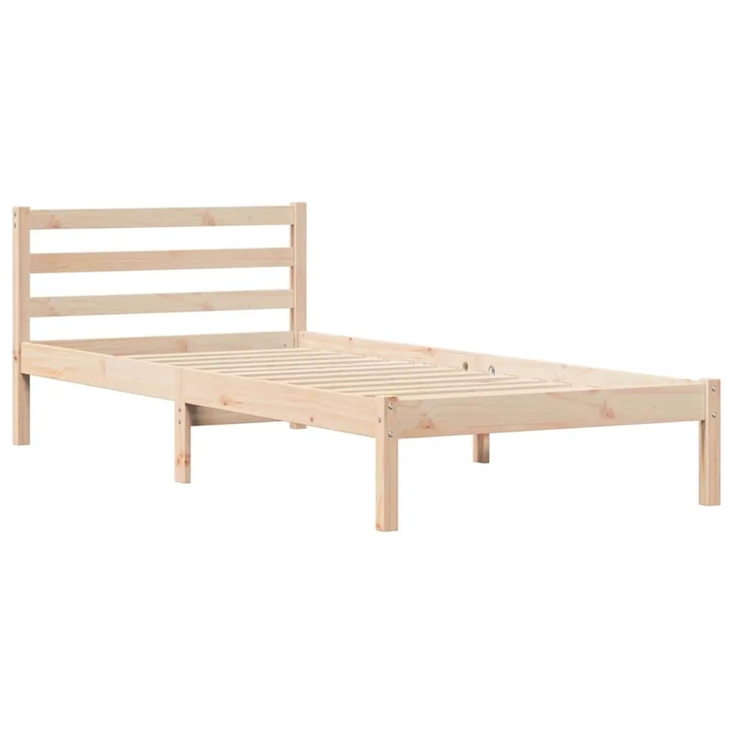 vidaXL Bettrahmen Braun 208,6 x 157,6 x 69,4 cm Massives Kiefernholz 869774
