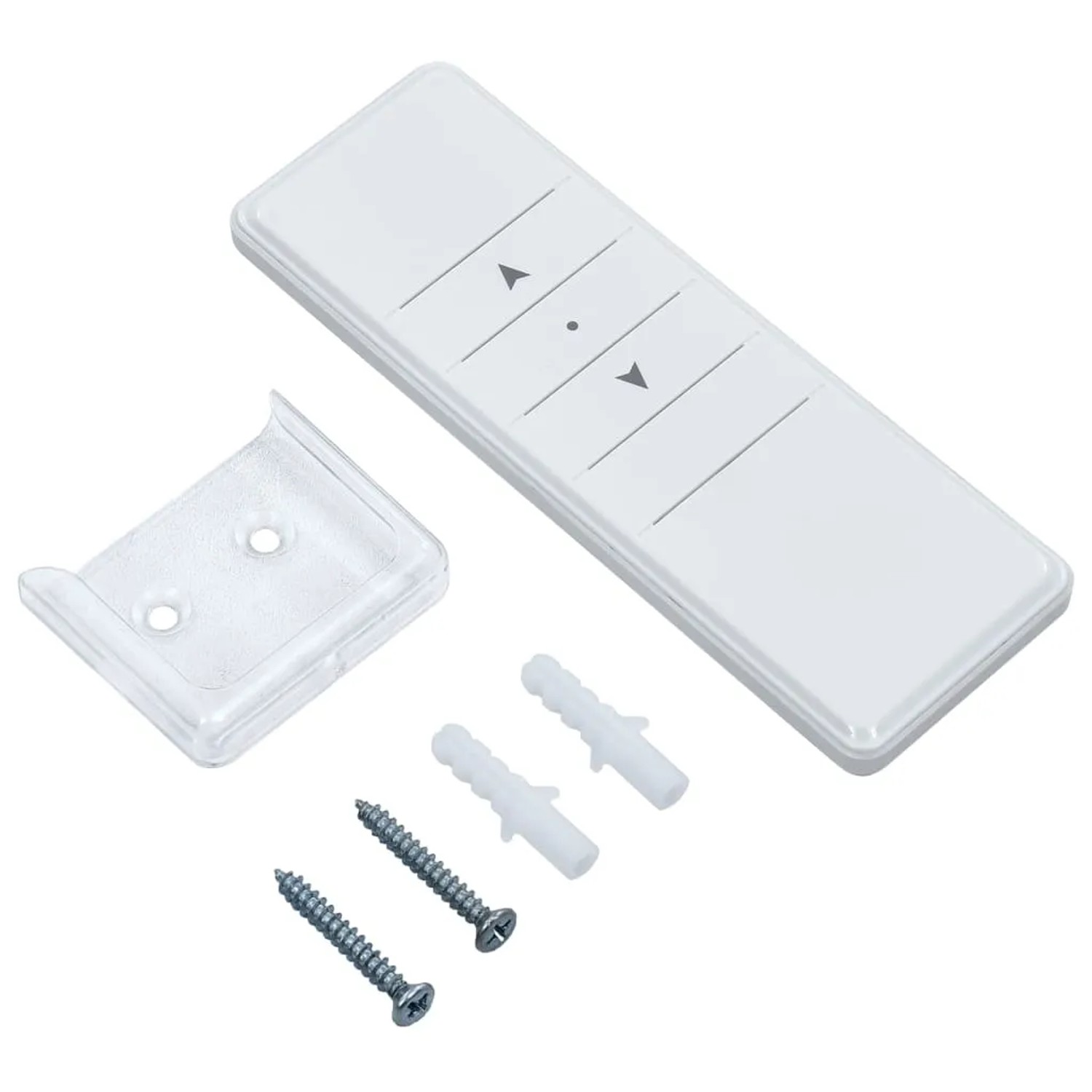 Fernbedienung, Halterung, Schrauben und Dübel für furnicato Elektrische Markise.