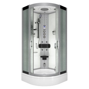 AcquaVapore Dampfdusche D46-50M3 90x90 mit Regendusche, Handbrause und Massagedüsen.