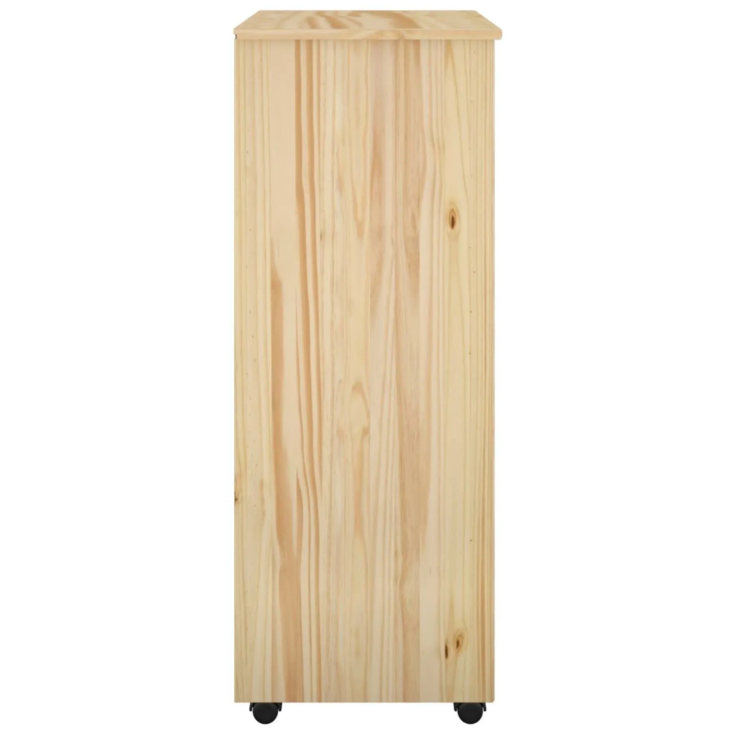 vidaXL Rollschrank Mit Rad Braun 53 x 39 x 103 cm Massivholz Kiefer 42032395_5