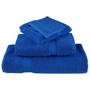 vidaXL Waschlappen SOLUND Blau Baumwolle 137177