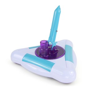 Höfer Chemie Pool Bodensauger Vakuum Deluxe, dreieckig, mit Bürsten und Anschluss für Teleskopstange.