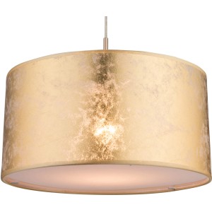Globo Pendelleuchte Amy, goldfarbene Hängelampe mit E27 Fassung, Ø 40 cm.