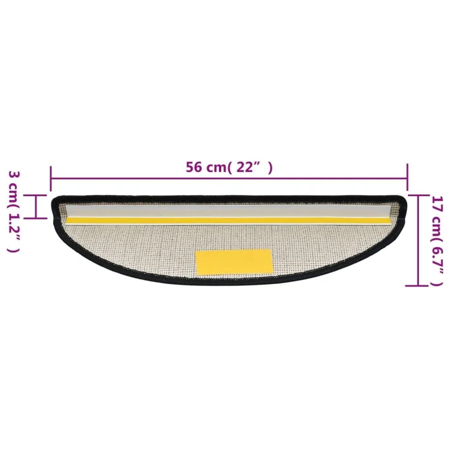VidaXL Stufenmatte, 56x17cm, Anthrazit, 10er Set. Treppenschutz und Deko für Ihr Zuhause.