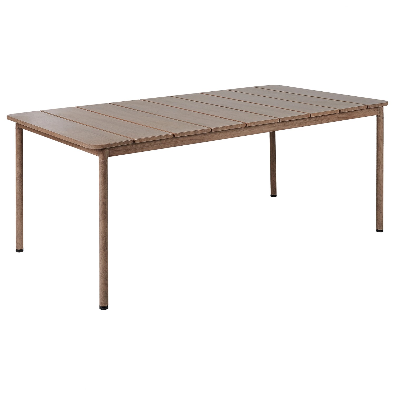 Beliani Gartentisch FLAVIA Dunkler Holzfarbton 185x96x76 günstig online kaufen