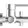 Schütte Design-Wannenarmatur Atlanta Chrom, Aufsicht. Moderne Badarmatur für die Wanne.