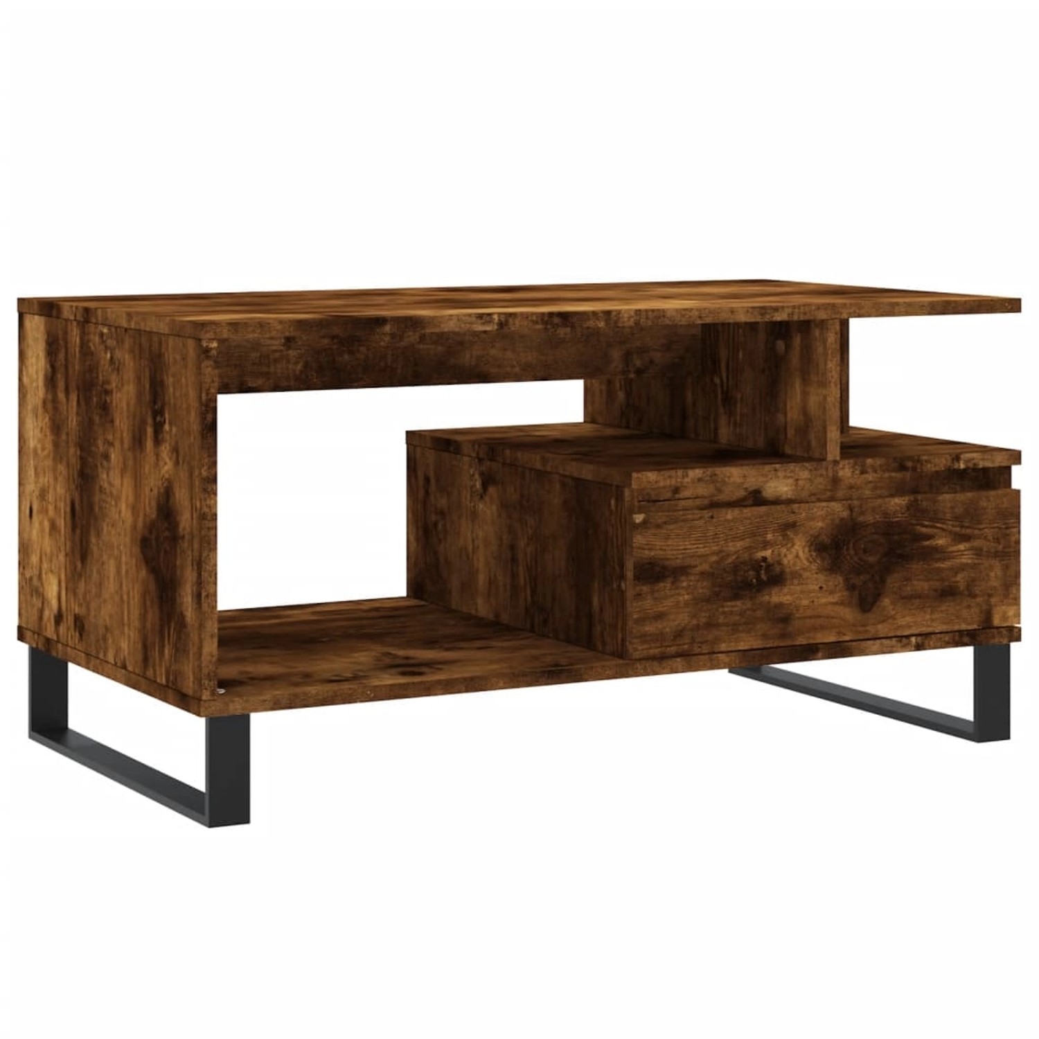 vidaXL Couchtisch Räuchereiche 90x49x45 cm Holzwerkstoff 831033 günstig online kaufen