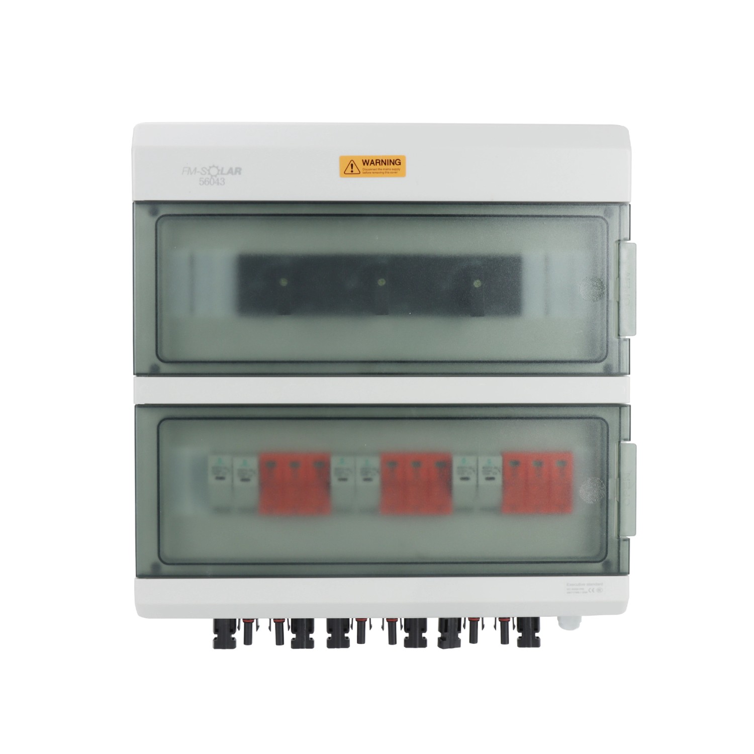 FM-SOLAR DC-Anschlussbox mit Dreh-Trennschalter T1+T2 Überspannungsschutz 3/3 1000V Generatoranschlusskasten
