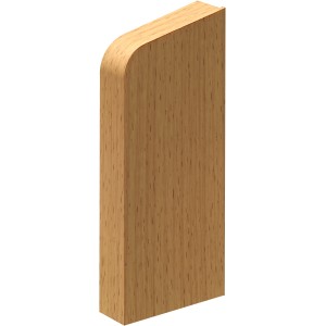 Endkappe rechts Buche für System 11 Sockelleisten, Zubehör für Laminat & Parkett.
