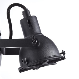 Schwarzer LED-Spot Jesper für Wand und Decke, 1-flammig.