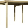 Weka Flachdach Carport 617 Gr. 1 mit Trapezblech, Holzkonstruktion für PKW-Stellplatz im Freien.