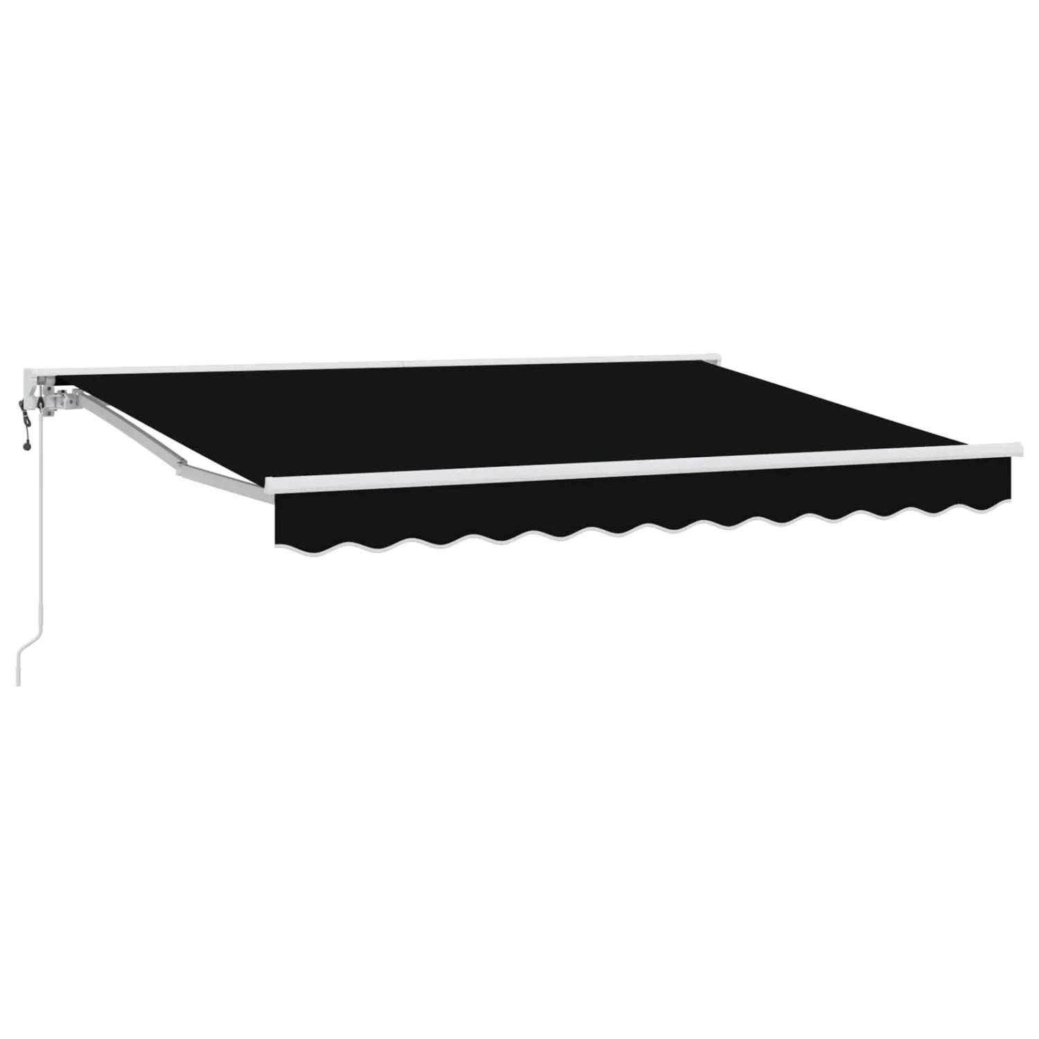 vidaXL Elektrische Ausziehbare Markise Schwarz 3,5 x 2,5 m 3420983