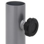 vidaXL Sonnenschirmständer für Ø32/34/38 mm Mast Silbern Stahl 4003372_5