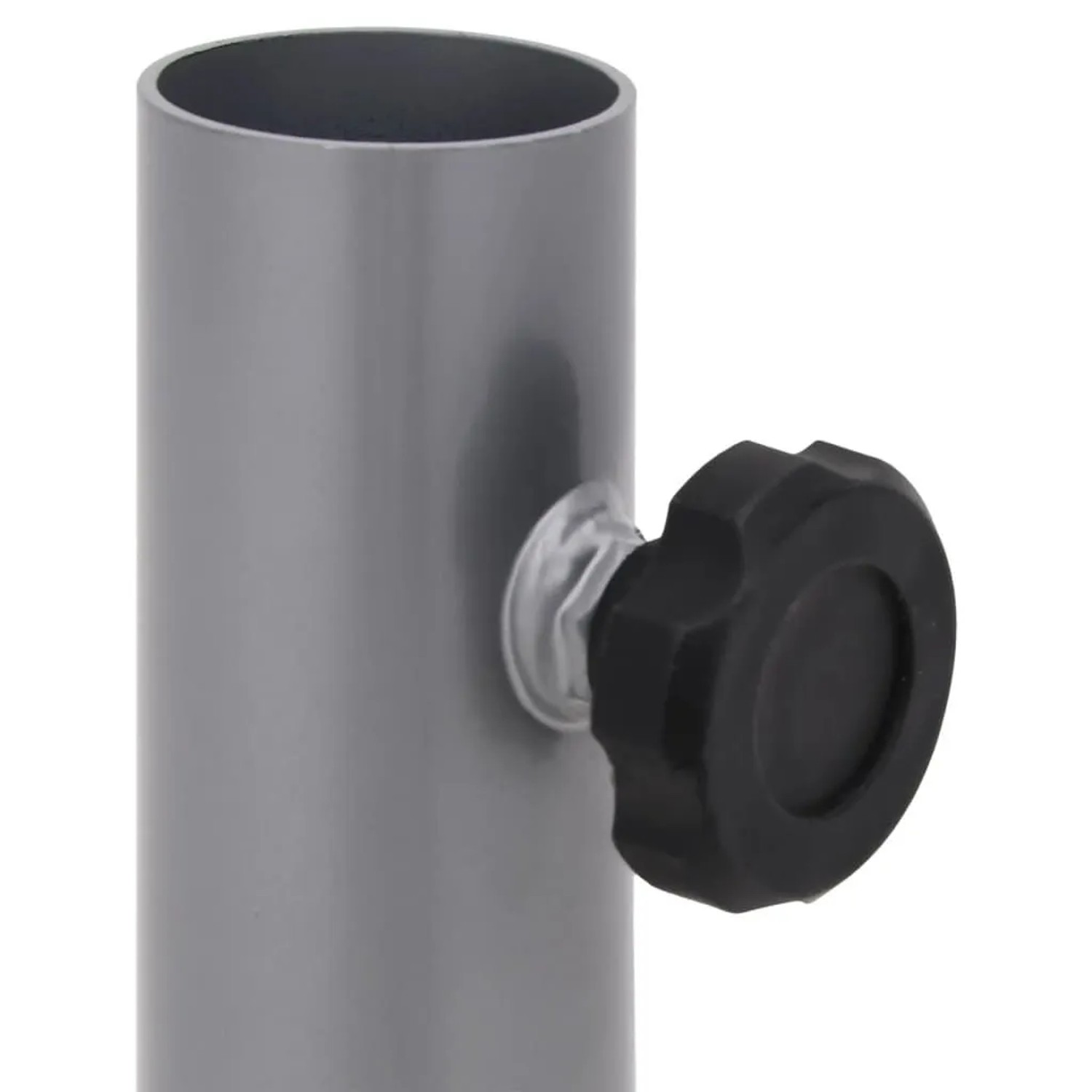 vidaXL Sonnenschirmständer für Ø32/34/38 mm Mast Silbern Stahl 4003372_5