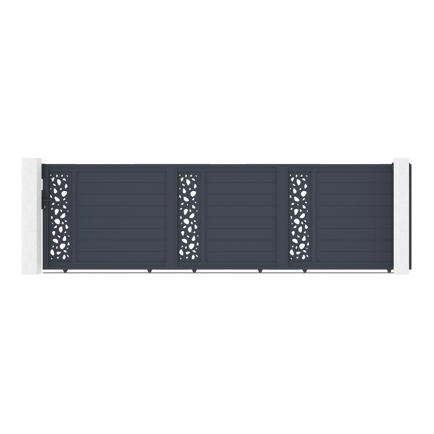 Casanoov 5M Sunny H 140 Graues Aluminium Schiebetor günstig online kaufen