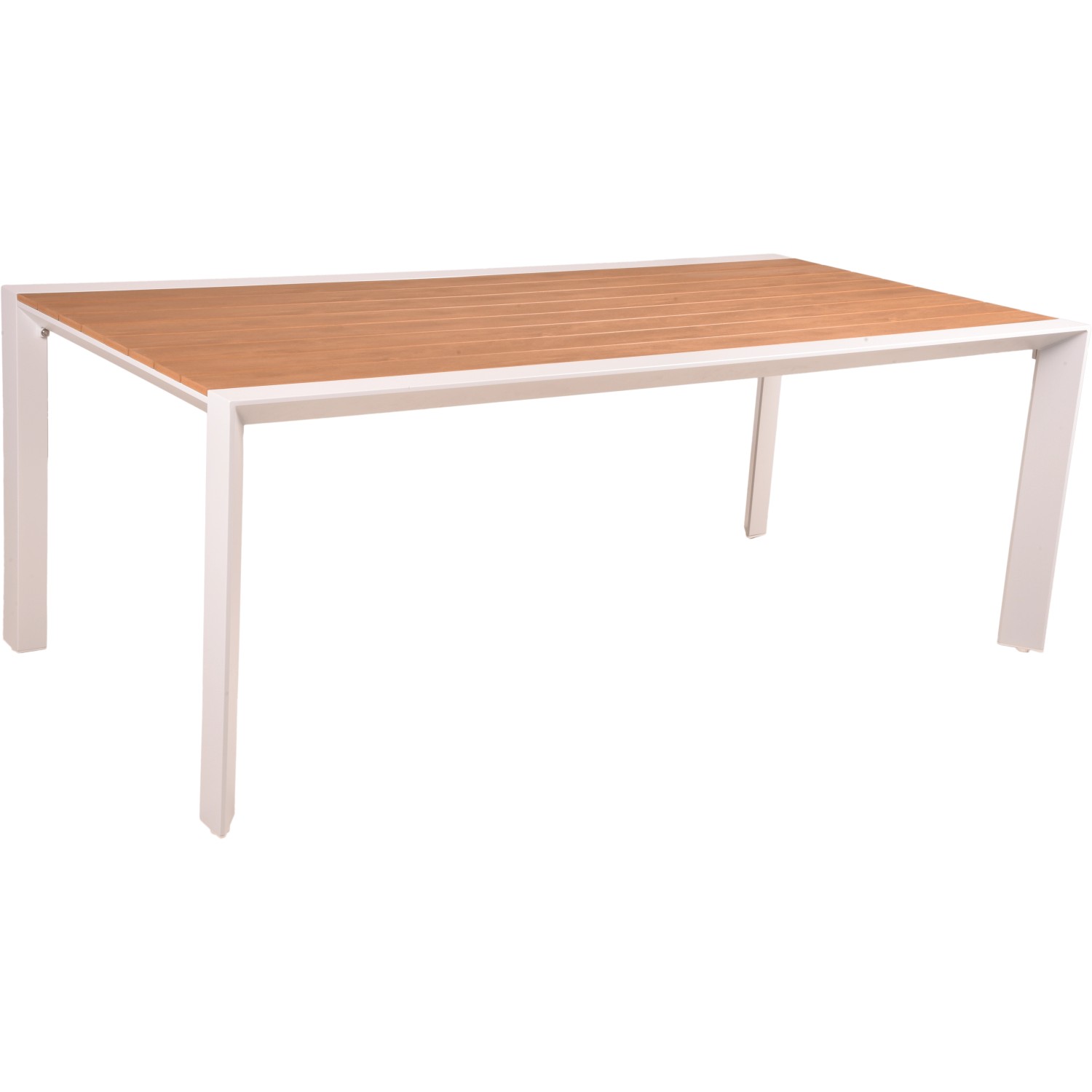 Garden Pleasure Tisch Venice 200 cm x 100 cm x 74 cm Braun-Weiß
