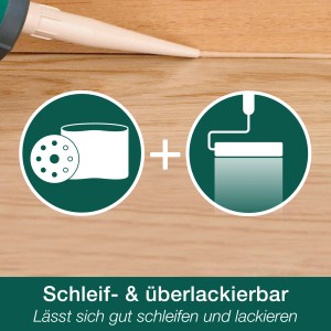 Bona Home Fugendicht Fichte, Kartusche. Anwendungsbeispiel: Fugenversiegelung an Holzboden.