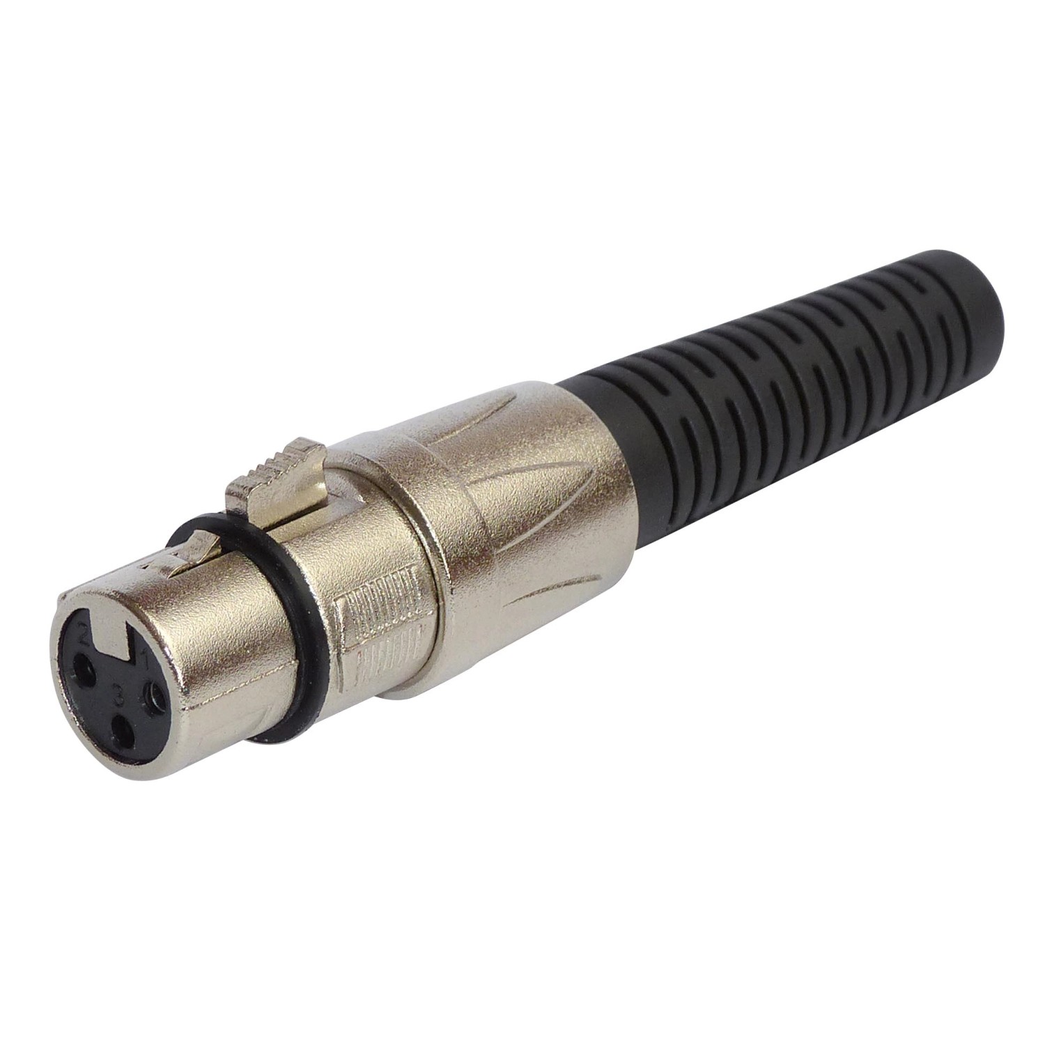 Thumbnail - Blanko XLR-Buchse Metall mit Knickschutz