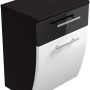 Posseik Bad-Hängeschrank Salona, anthrazit/weiß, 40 cm breit, mit Schublade und Softclose.