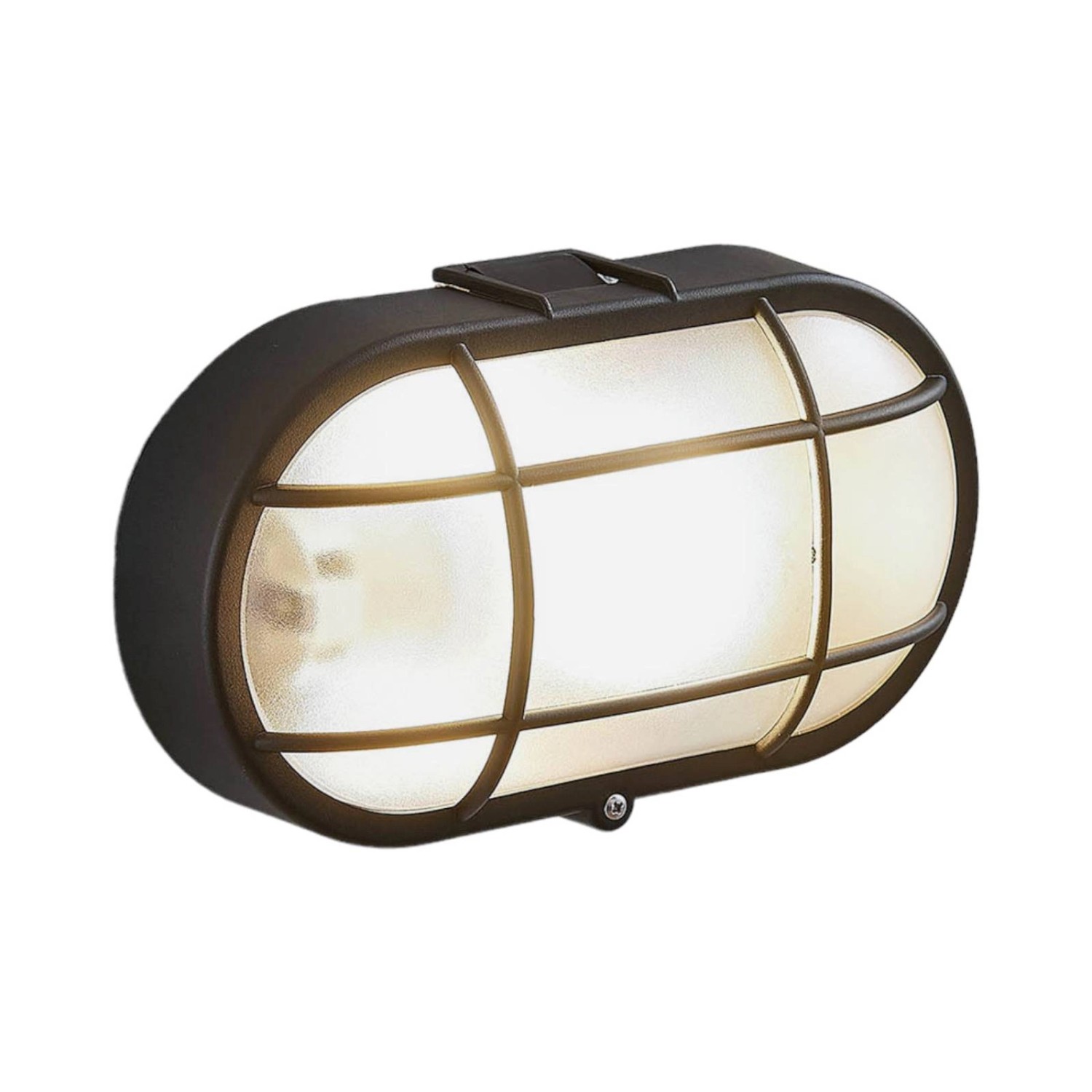 Lindby Wandleuchte Außen Alisha 9949056 Spritzwassergeschützt Modern in Schwarz 1-flammig E27