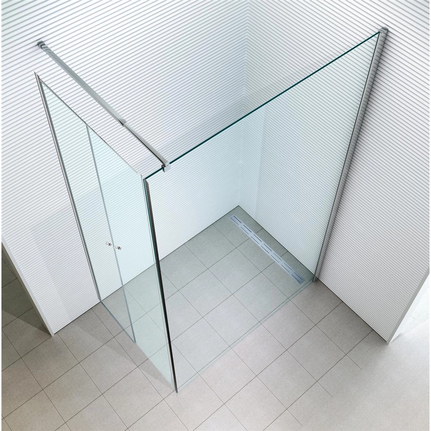 Thumbnail - Glaszentrum Hagen 100x75x195 Apollon Eck Duschkabine Dusche 8/6mm