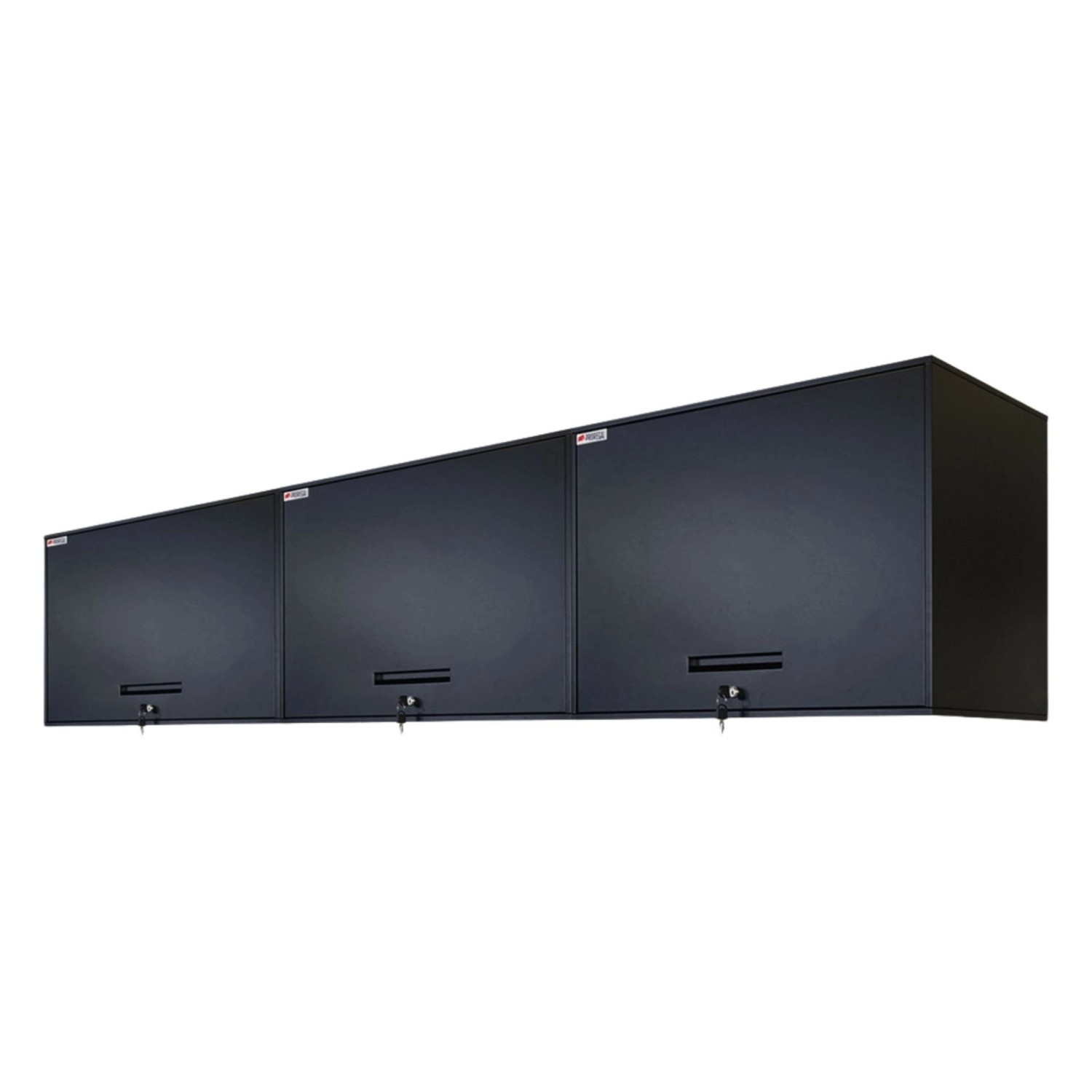 PROREGAL Mega Deal 3x Werkzeugschrank Elephant Metall Hängend Abschließbar Wandschrank 55x80x40Cm 2 Ebenen Schwarz Hänge...