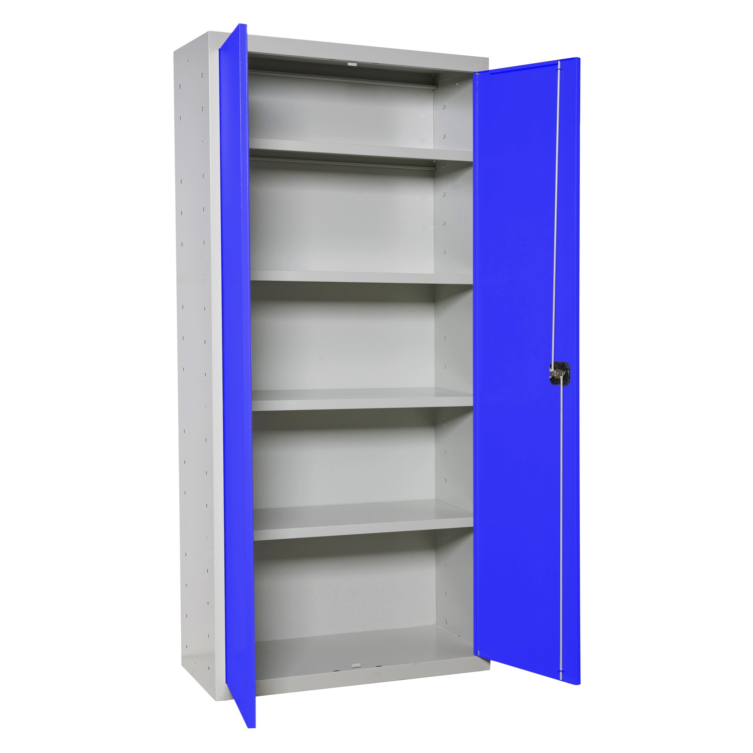 PROREGAL Stahlschrank AMEGO HxBxT 180 x 100 x 40 cm 4x Fachboden Blau-Grau günstig online kaufen