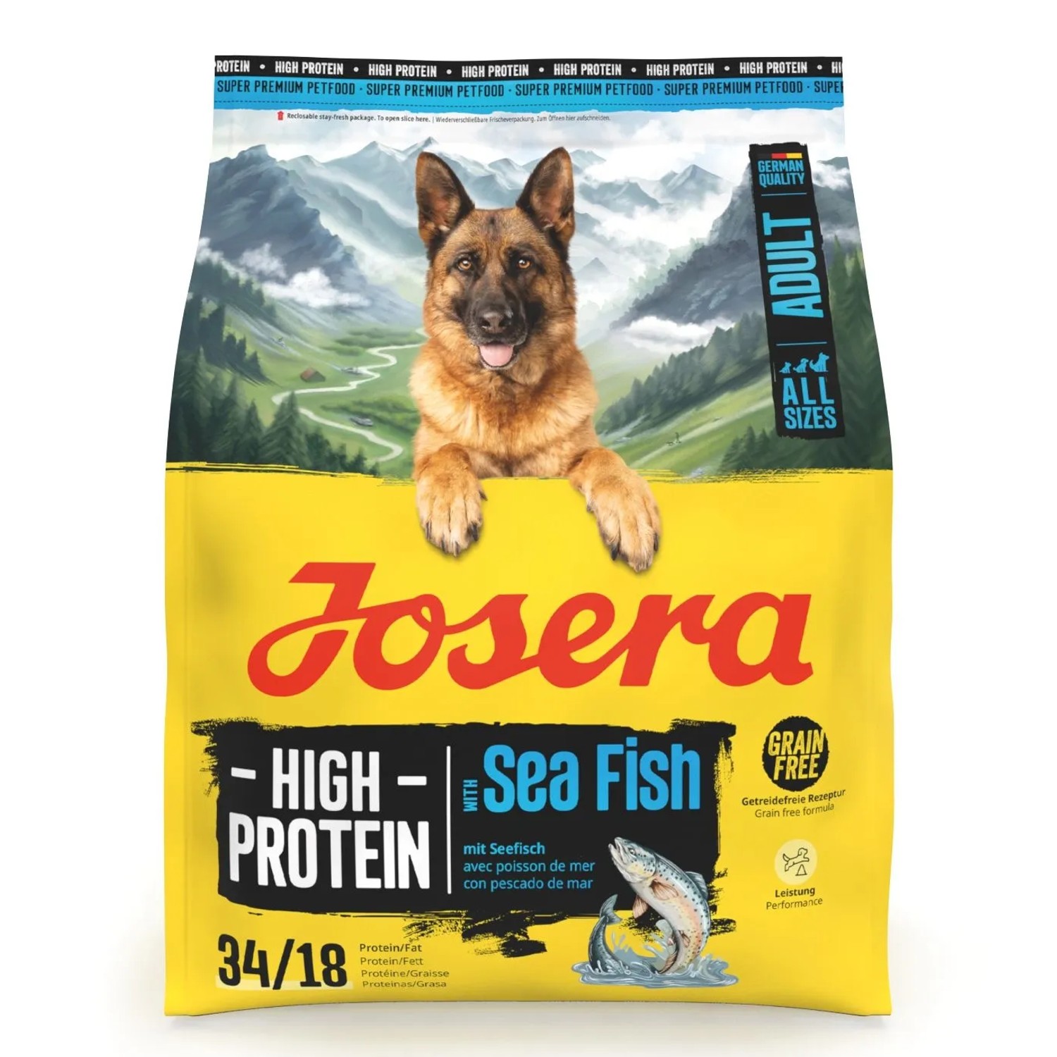Josera Hunde-Trockenfutter High Protein Adult Sea Fish 900 g