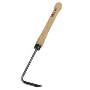 D&O Fingerjäter mit Eschenholzgriff zum Auflockern des Bodens und Entfernen von Unkraut.