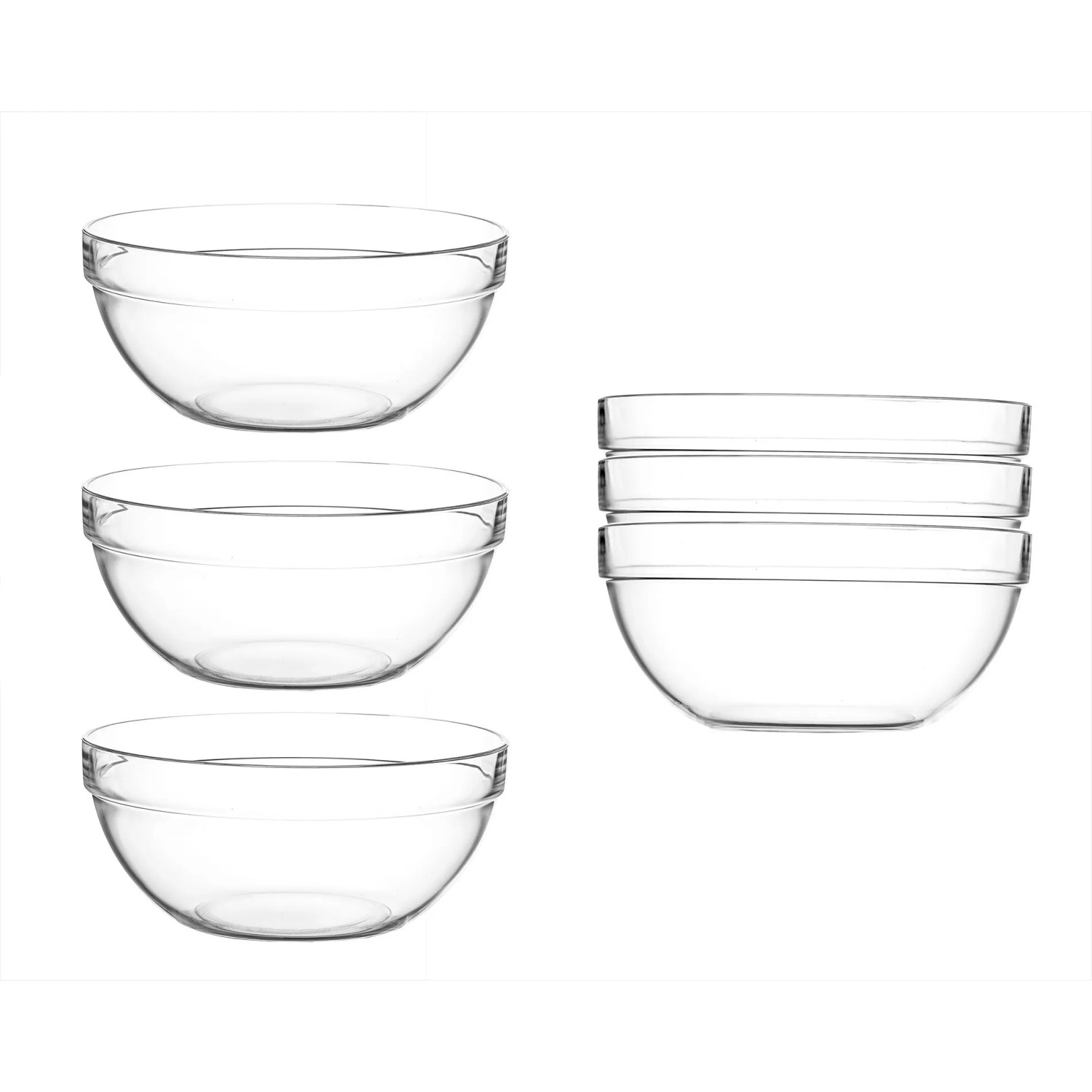BigDean 6er Set Dipschalen Durchmesser 12cm aus Glas 330ml Made in France Glasschale Dessertschalen Snackschalen Schälchen für Desserts Tapas und BigDean 6er Set Dipschalen Ø 12cm aus Glas 330ml - Made in France - Glasschale, Dessertschalen, Snackschalen, Schälchen für Desserts, Tapas & Snacks