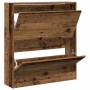 vidaXL Schuhschrank mit Tür Altholz 80 x 21 x 87,5 cm Holzwerkstoff 862214_5