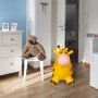 Relaxdays Hüpftier Giraffe PVC Gelb Braun Aufblasbar 46 x 27 x 55 cm 1,4 kg_2