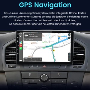 Junsun 9 Zoll Autoradio mit GPS Navigation für Opel Buick Regal (2009-2013).