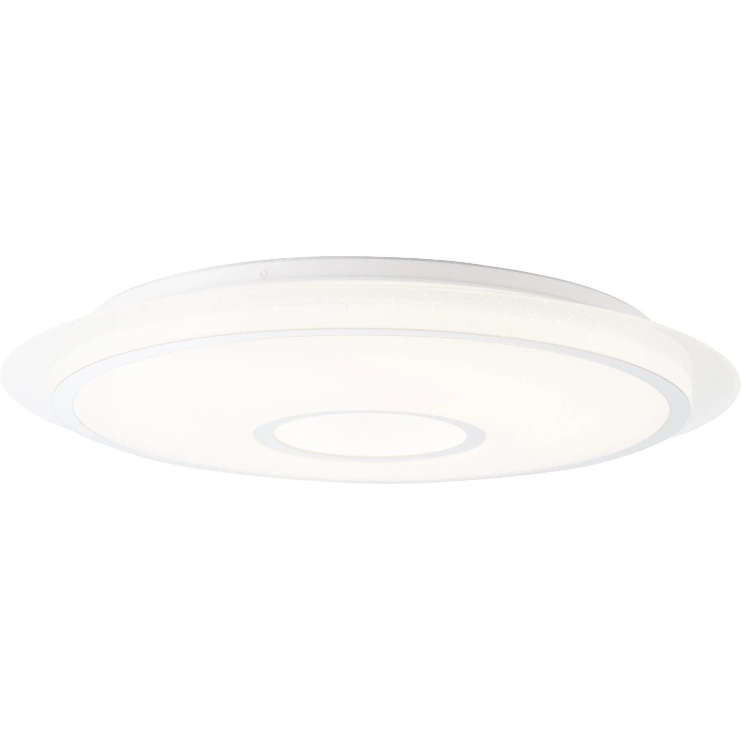 Weiße LED-Deckenleuchte Ronny, 56 cm, dimmbar mit Fernbedienung und CCT-Technologie.