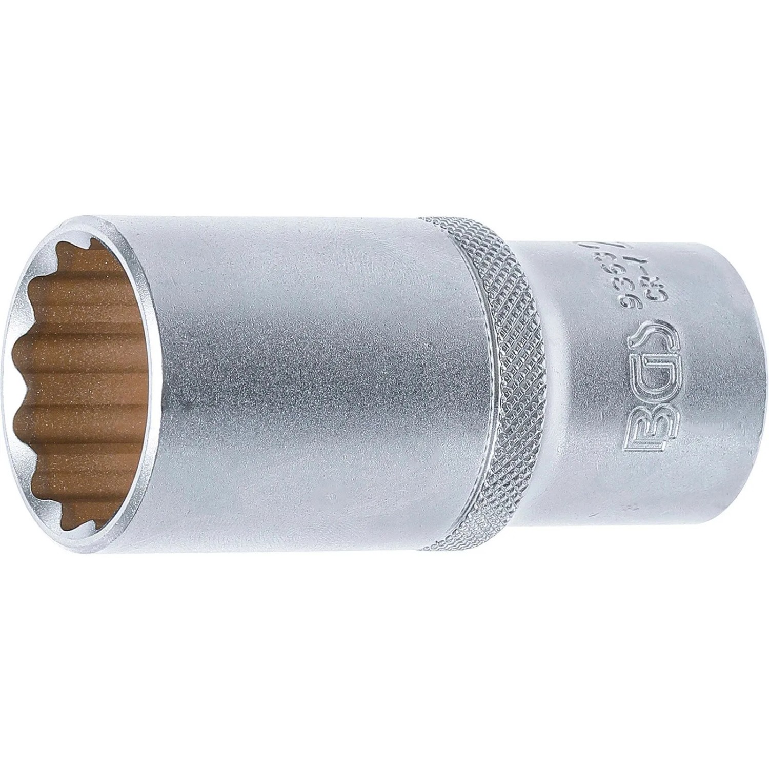 BGS Steckschlüssel Einsatz Zwölfkant Tief Antrieb Innenvierkant 12 5 Mm  1 2 Zoll  SW 27 Mm 9363