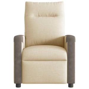 vidaXL Massagesessel Elektrisch Creme Stoff 3324088