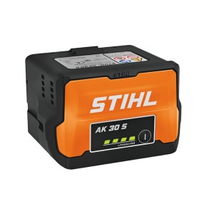 Stihl Akku AK 30 S, Lithium-Ionen Akku für Elektrowerkzeuge, schwarz-orange.