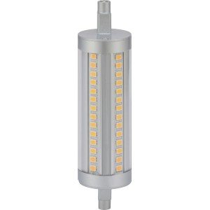 R7S LED Leuchtmittel 13W, warmweiß, für Innenräume.