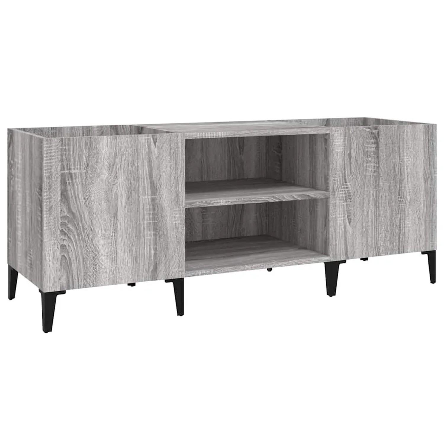vidaXL Plattenschrank Grau Sonoma 121x38x48 cm Holzwerkstoff 831939