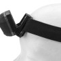 Schwarze Westfalia LED Sensor-Kopfleuchte mit Akku und verstellbarem Kopfband.