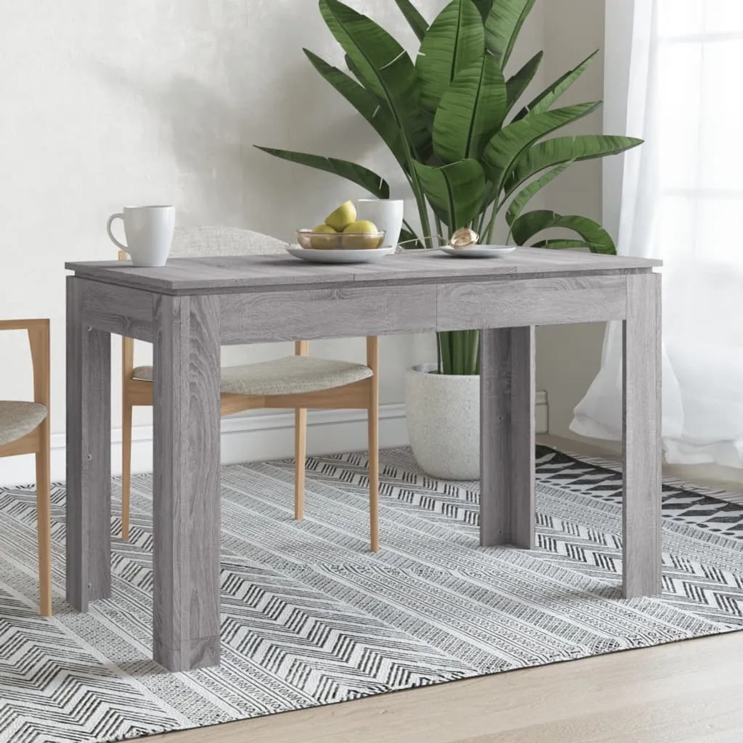vidaXL Esszimmertisch Grau Sonoma 120x60x76 cm Holzwerkstoff kaufen bei OBI