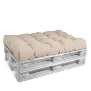 Beautissu Palettenkissen ECO Style, Sitzkissen 120x80x15cm, Natur, für Europaletten