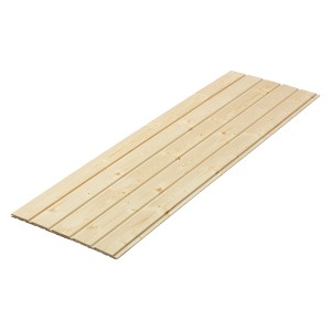 Profilholz Nut und Feder, 12,5x96x1800 mm, Fichte/Tanne, unbehandelt, für Wand- und Deckenverkleidung.